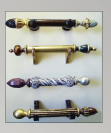 Custom finished poles and finials